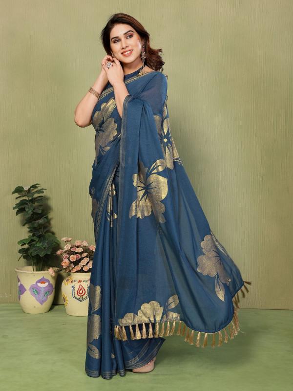 GC foil work wholesale saree from surat